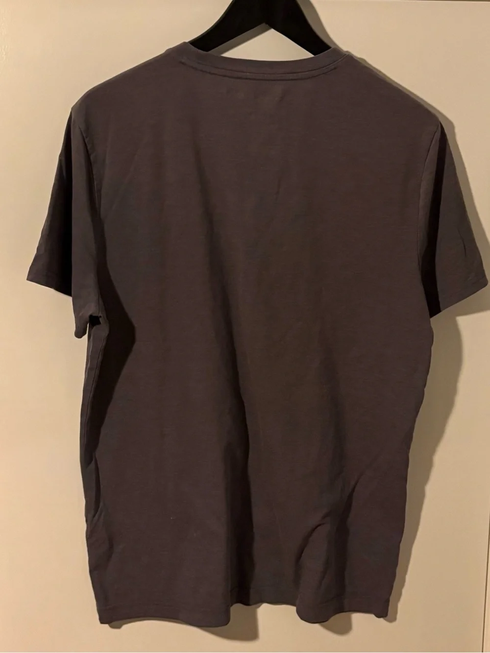 Banana Republic Men's Charcoal Tee with Yellow Sunburst Graphic
